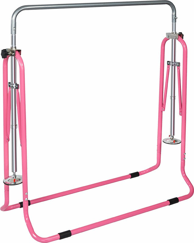 Kids Gymnastics Bars Training Horizontal Bar Monkey Kip Bar Pink - image1