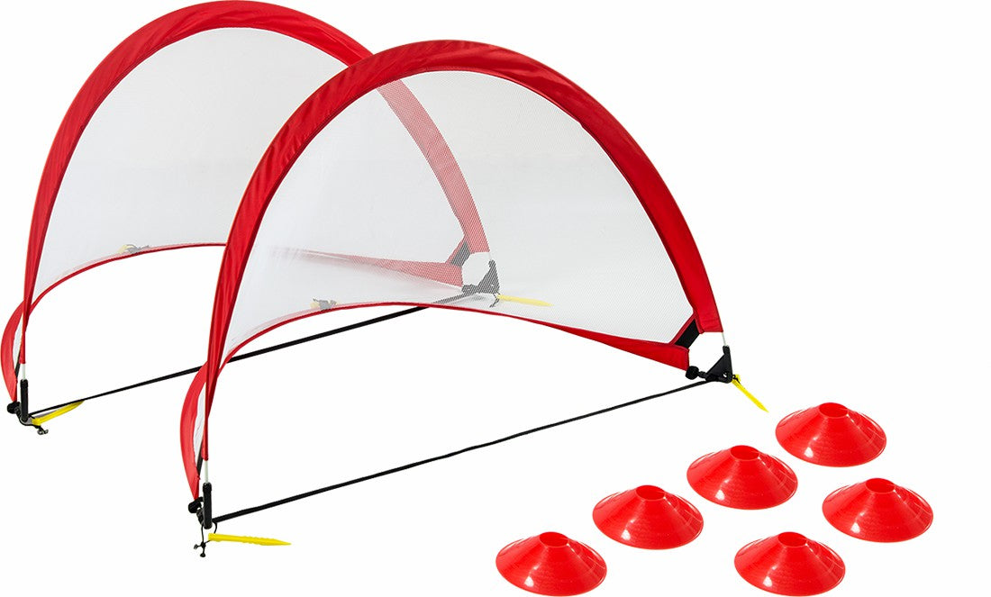 Portable Kids Soccer Goals Set &ndash; 2 Pop Up Soccer Goals, Cones, Goal Carry Bag - image4