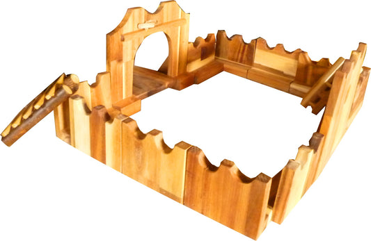 Wooden jumbo castle building set - image1
