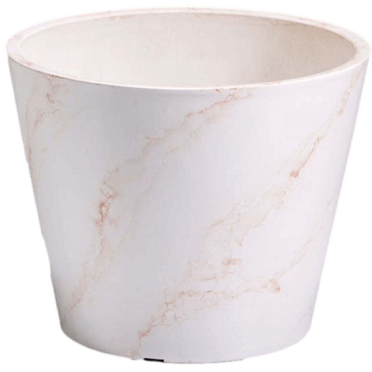 Red & White Imitation Marble Pot 25cm - image1