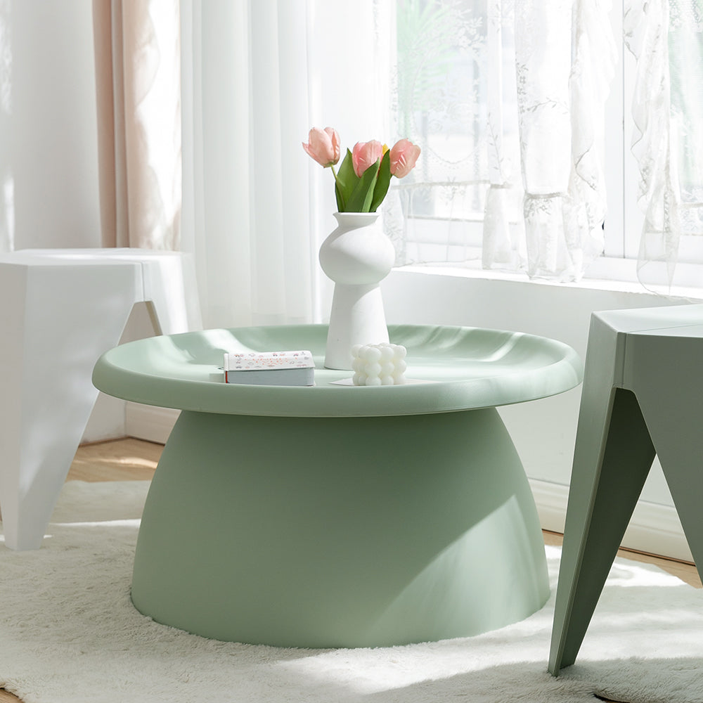 Coffee Table Mushroom Nordic Round Large Side Table 70CM Green - image5