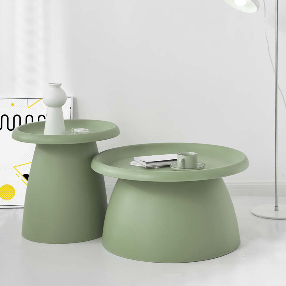 Coffee Table Mushroom Nordic Round Large Side Table 70CM Green - image8