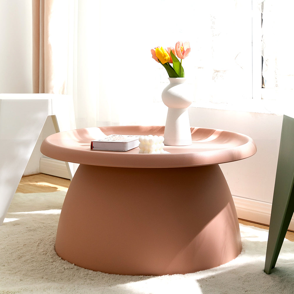 Coffee Table Mushroom Nordic Round Large Side Table 70CM Pink - image6