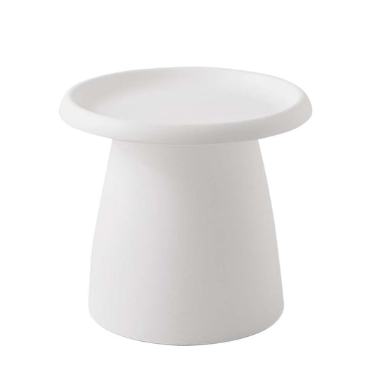 Coffee Table Mushroom Nordic Round Small Side Table 50CM White - image1