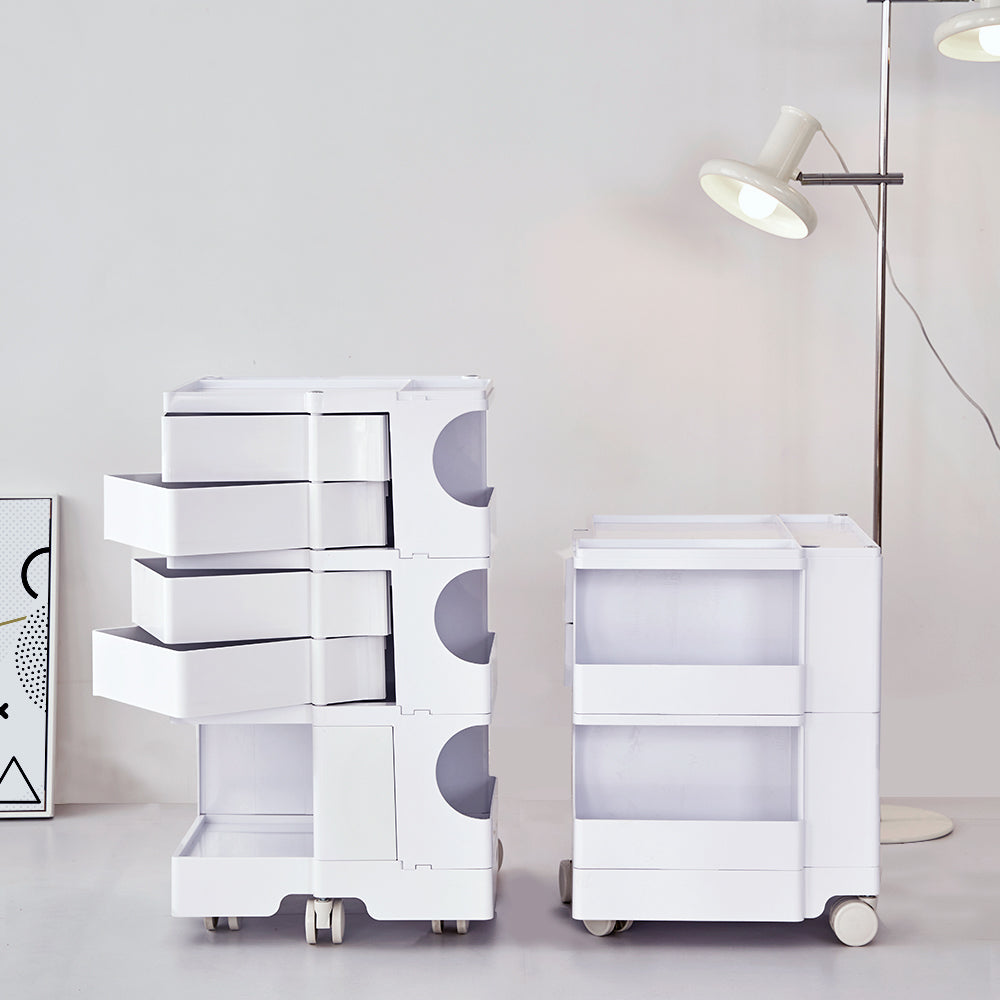 Replica Boby Trolley Storage Drawer Cart Shelf Mobile 3 Tier White - image9