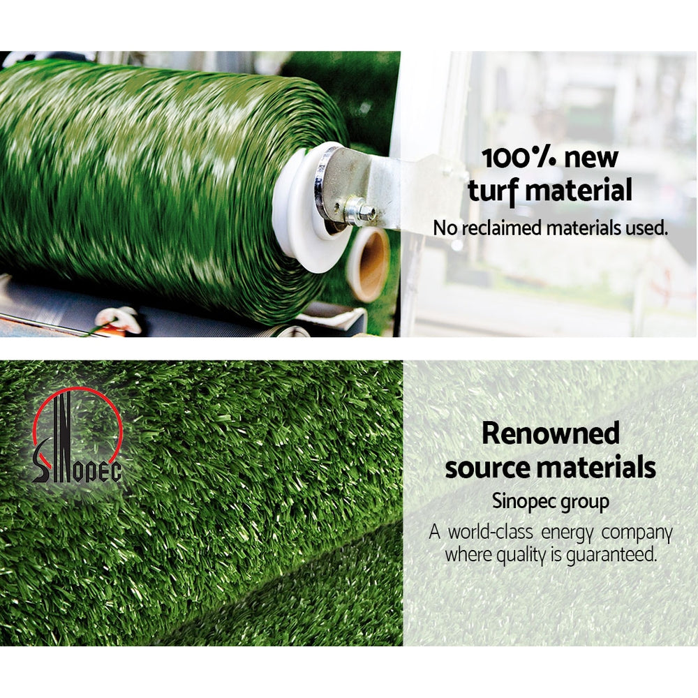 Primeturf 1x10m Artificial Grass Synthetic Fake 10SQM Turf Lawn 17mm Tape - image5