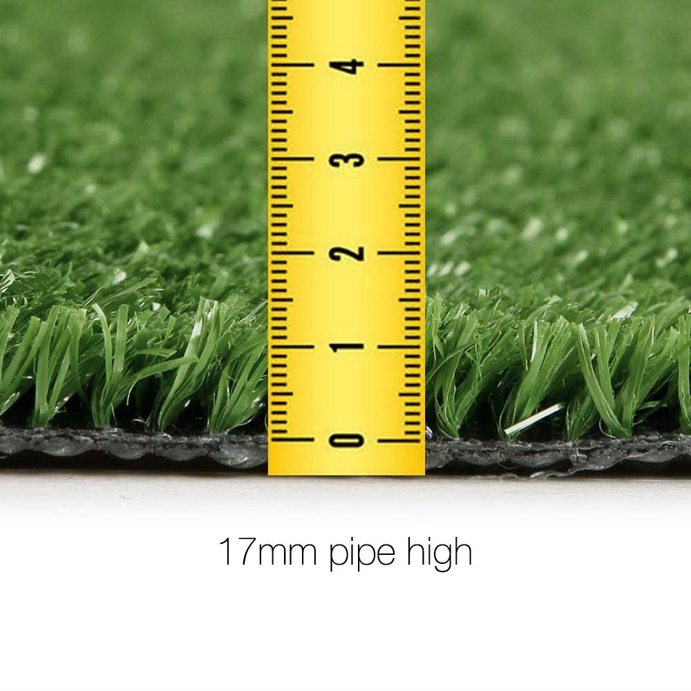 Primeturf Synthetic Grass Fake 2m x 5m Turf Plant Plastic Lawn 17mm - image2