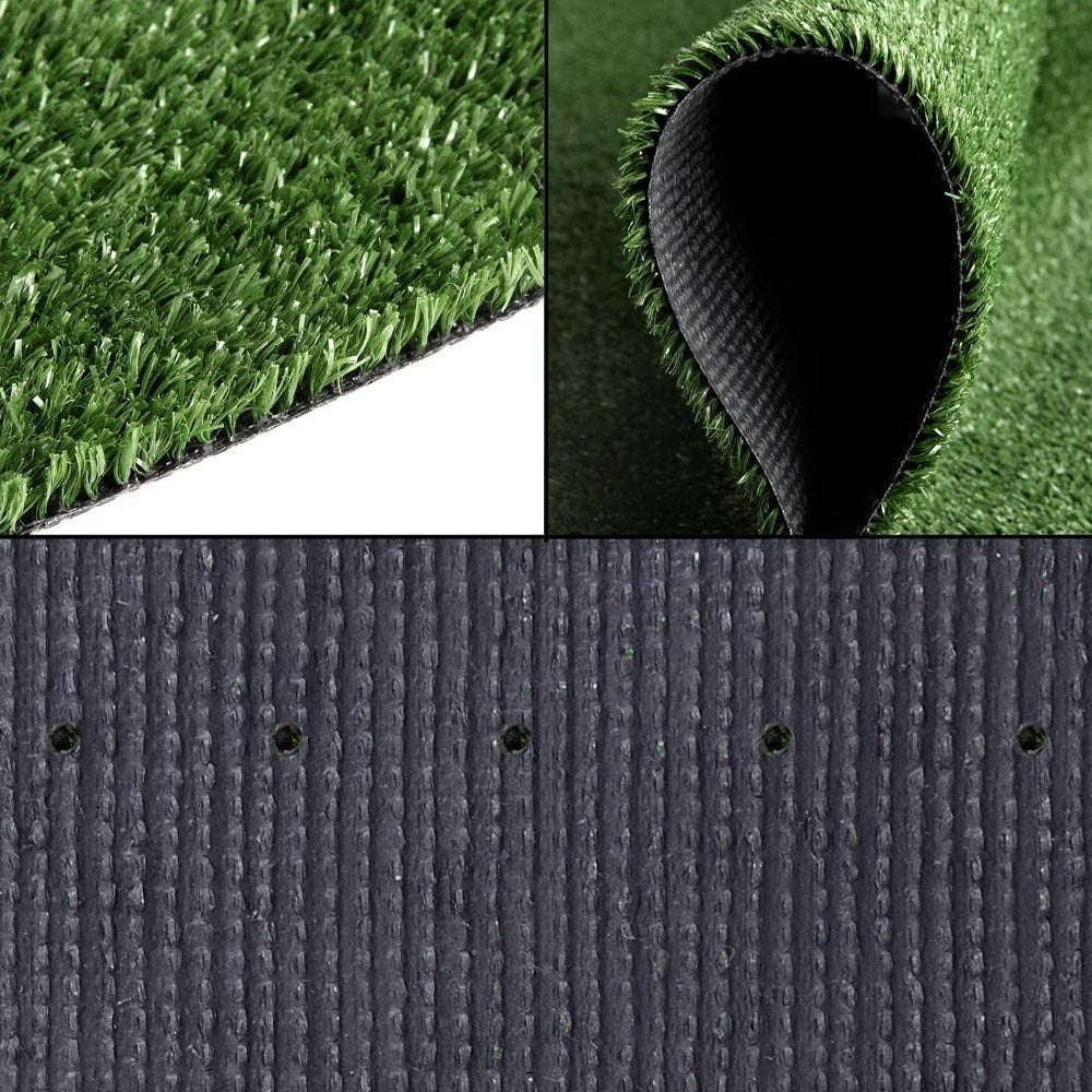 Primeturf Synthetic Grass Fake 2m x 5m Turf Plant Plastic Lawn 17mm - image6