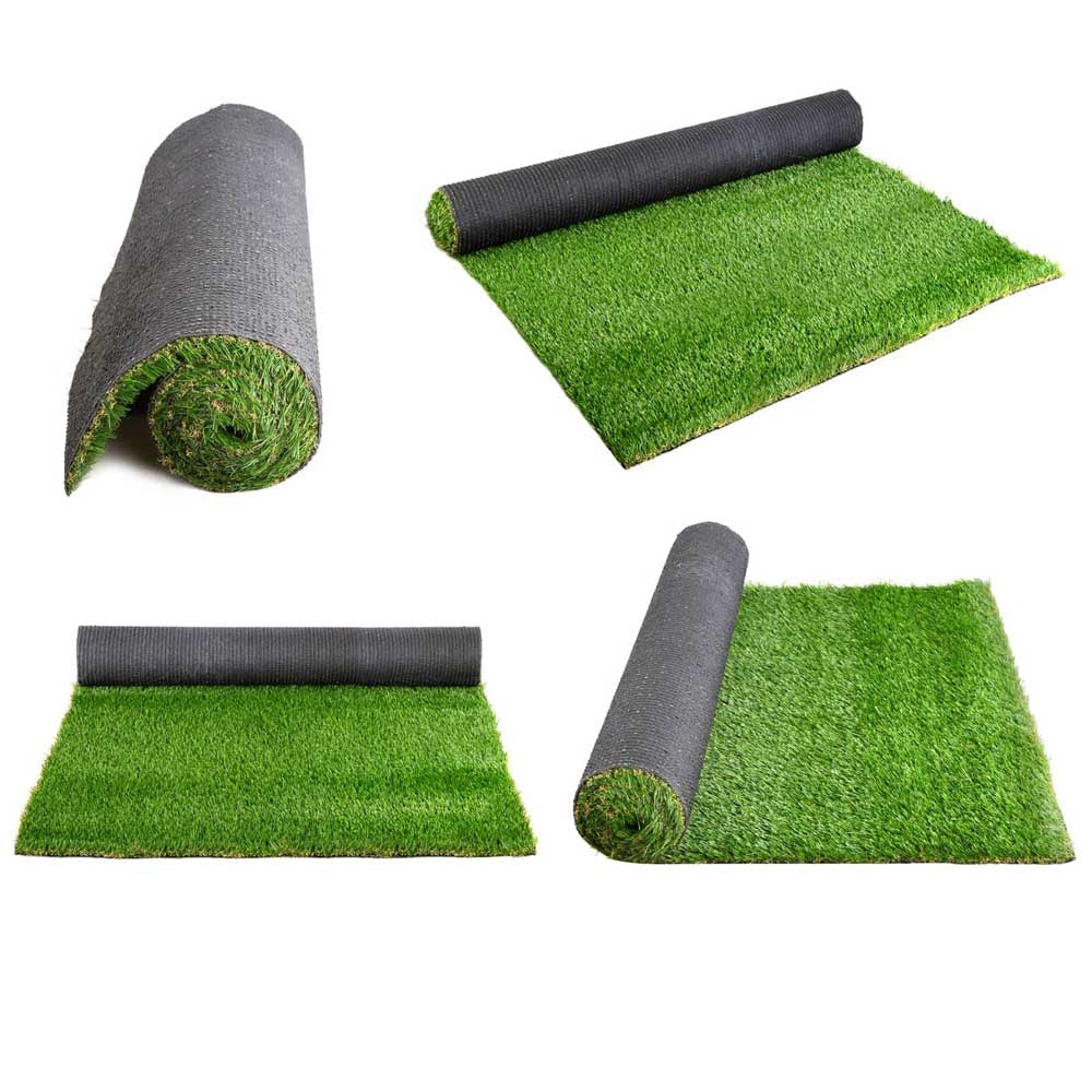 Synthetic 20mm  0.95mx10m 9.5sqm Grass Fake Turf 4-coloured Plants Plastic Lawn - image4