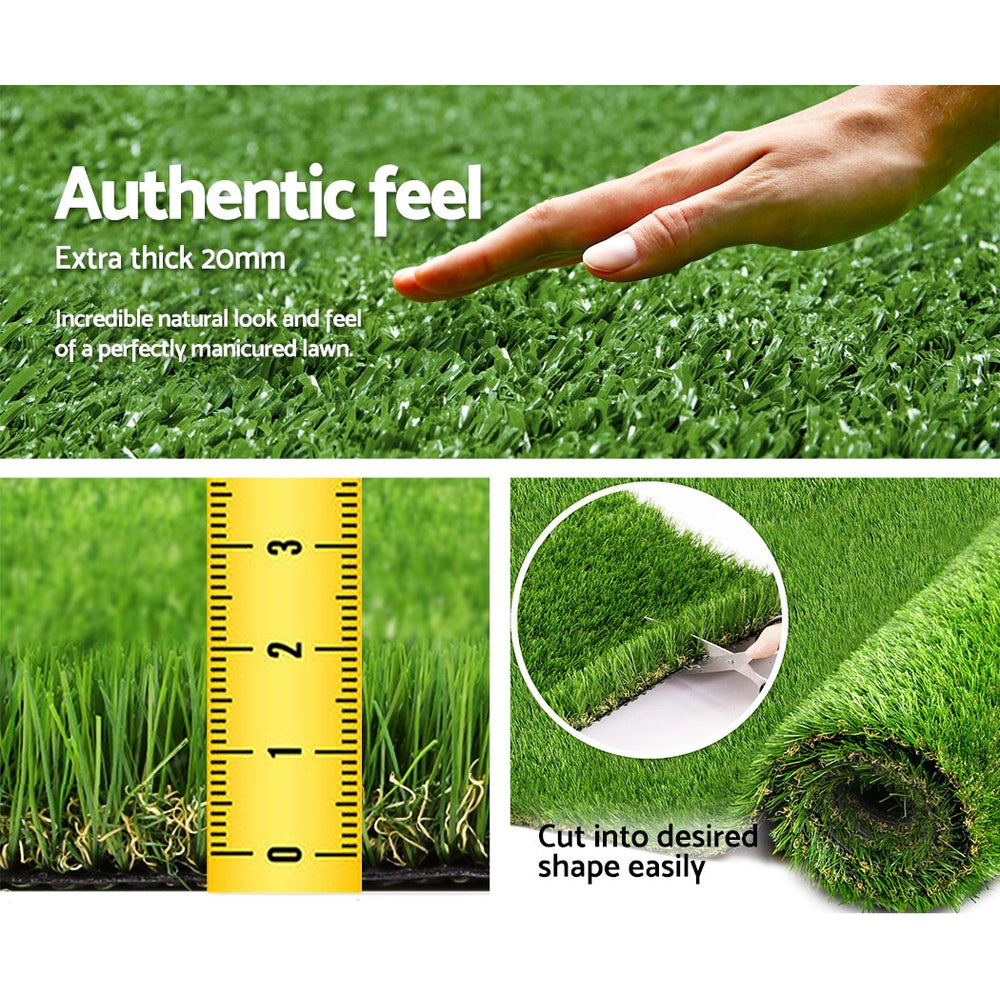 Artificial Grass Synthetic Fake 20SQM Turf Plastic Plant Lawn 20mm - image7