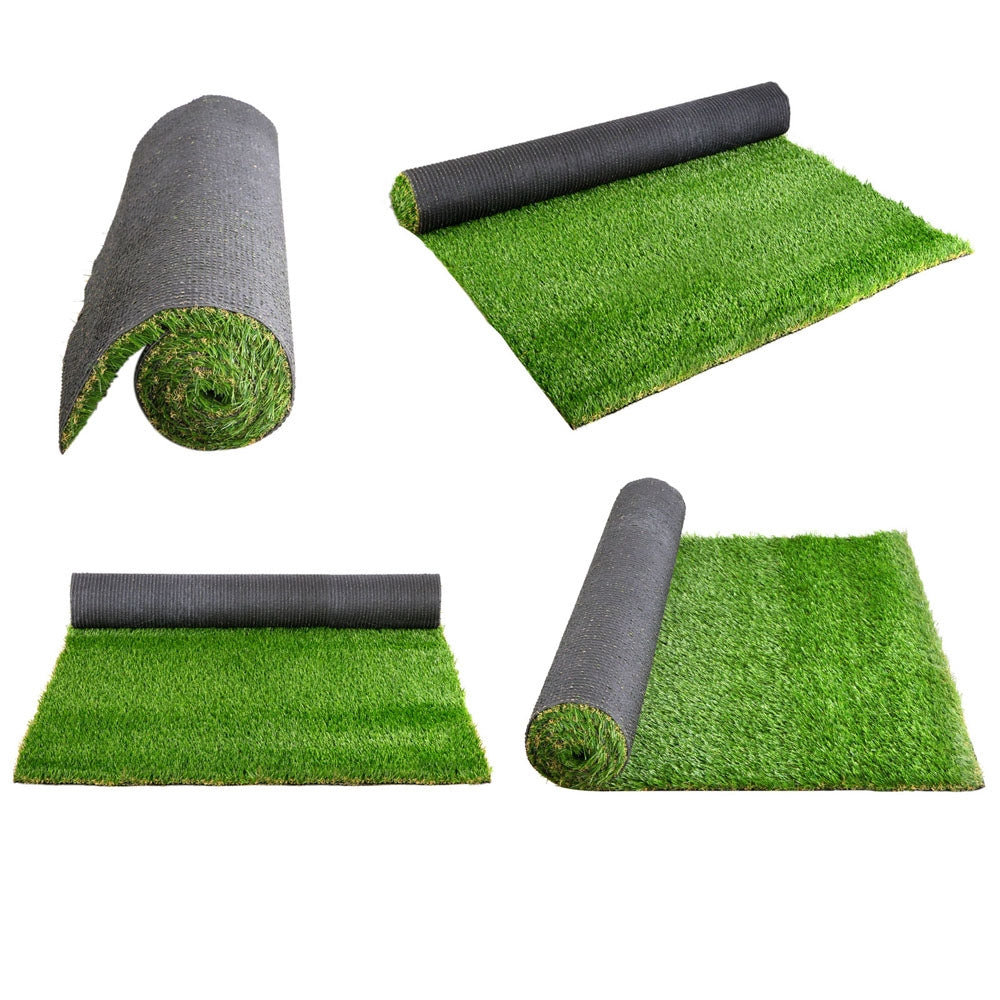 Synthetic 30mm  0.95mx10m 9.5sqm Grass Fake Turf 4-coloured Plants Plastic Lawn - image4