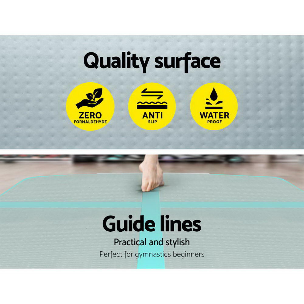 GoFun 4X1M Inflatable Air Track Mat with Pump Tumbling Gymnastics Green - image4