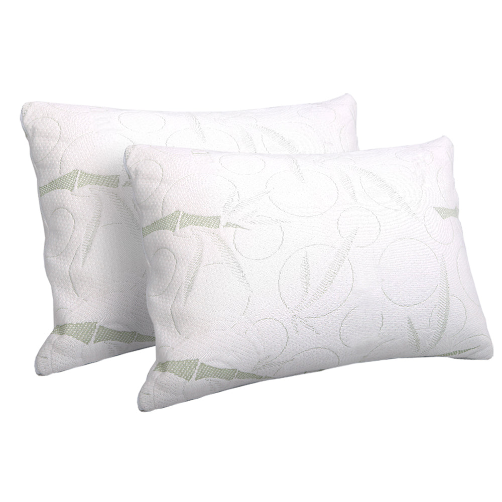 Bedding Set of 2 Bamboo Pillow with Memory Foam - image9