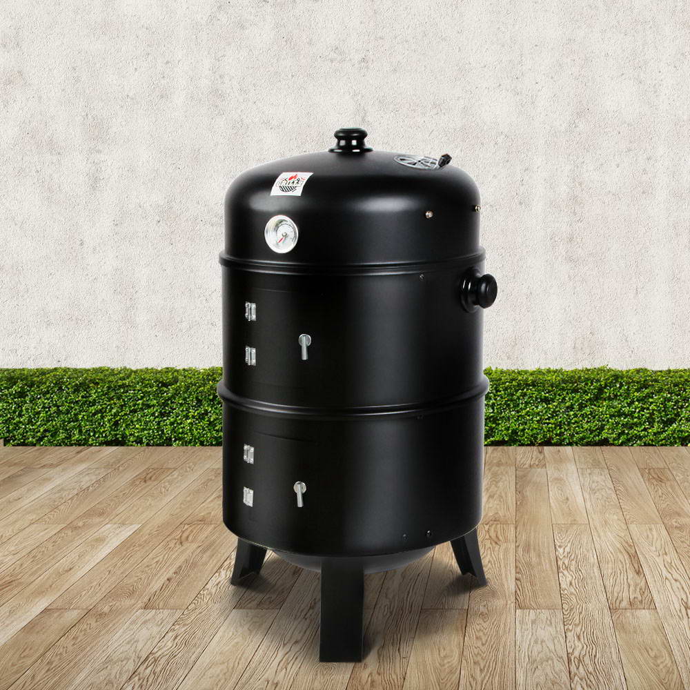 Grillz 3-in-1 Charcoal BBQ Smoker - Black - image7