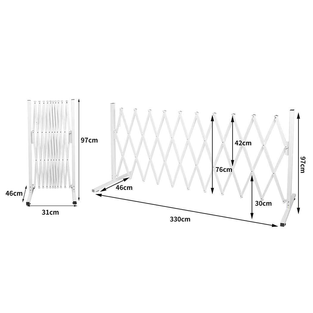 Garden Gate Security Pet Baby Fence Barrier Safety Aluminum Indoor Outdoor - image11