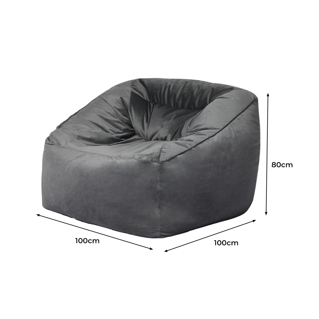 Marlow Bean Bag Chair Cover Soft Velevt Home Game Seat Lazy Sofa Cover Large - image11