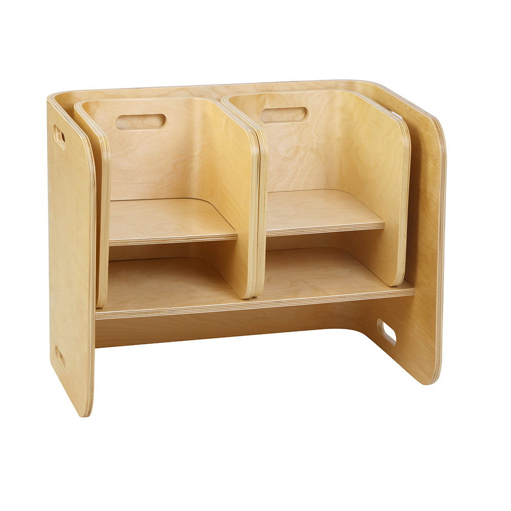 3 PC Nordic Kids Table Chair Set Beige Desk Activity Compact Children - image3