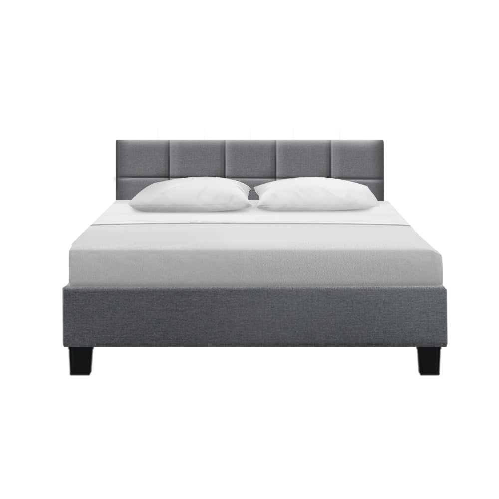 Tino Bed Frame Fabric - Grey Queen - image3