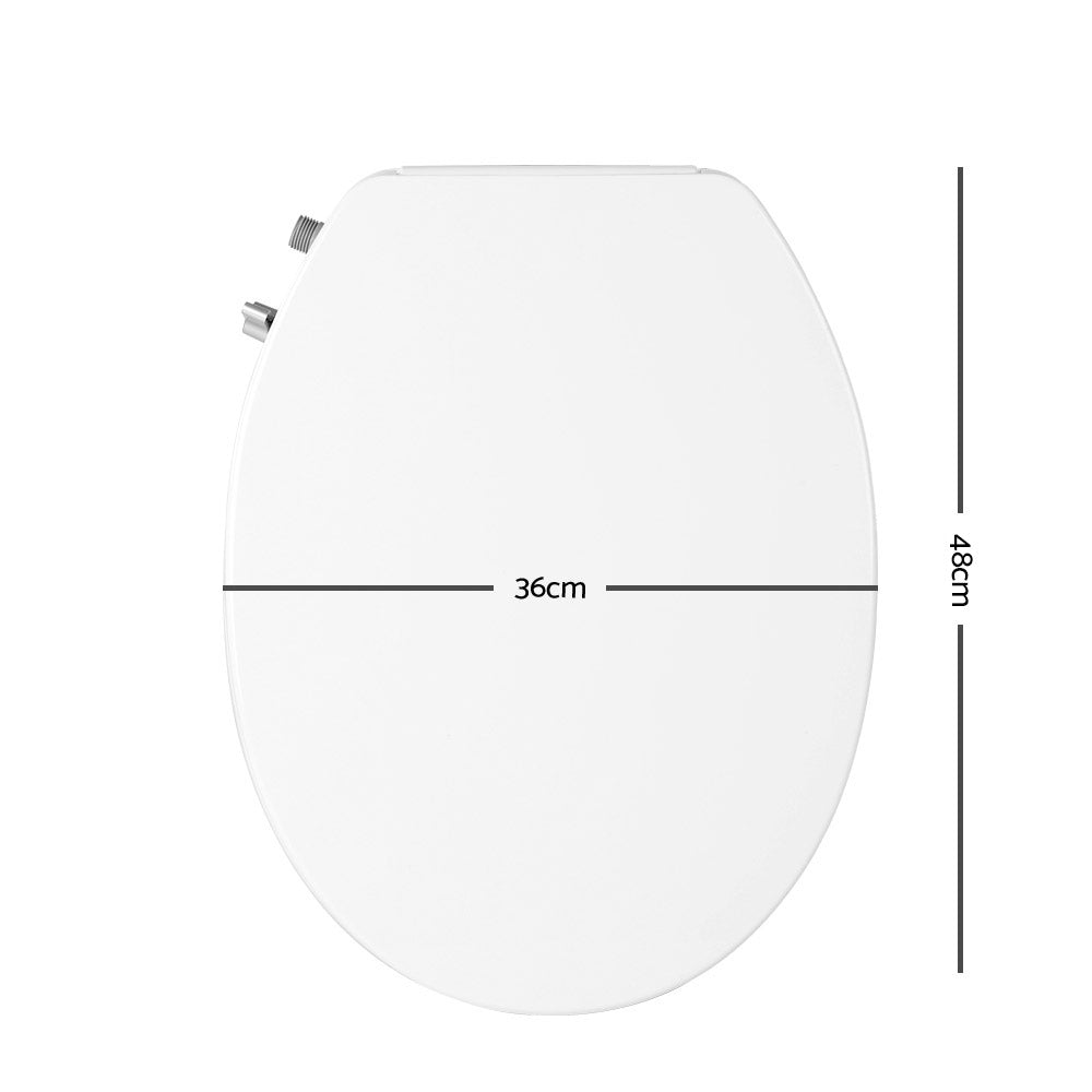 Non Electric Bidet Toilet Seat Bathroom  - White - image2