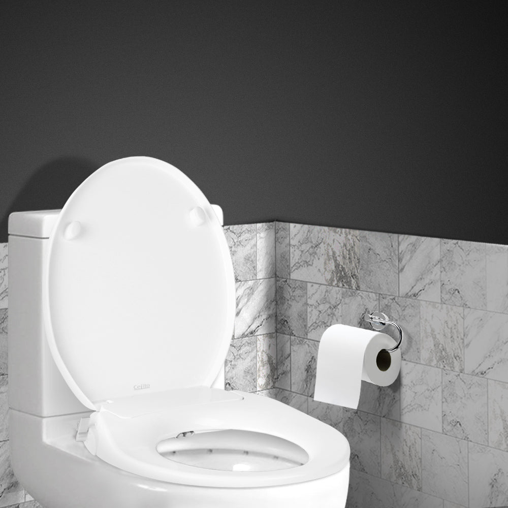 Non Electric Bidet Toilet Seat Bathroom  - White - image6