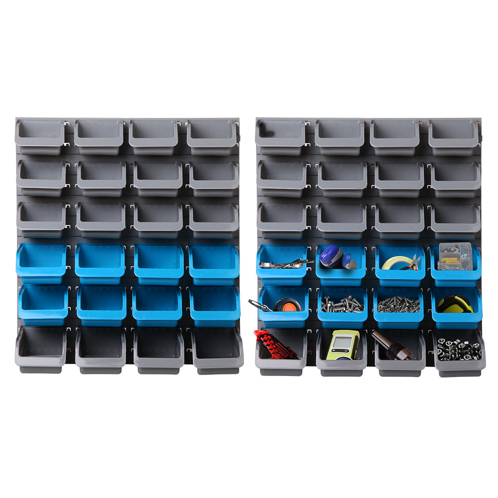 48 Bin Wall Mounted Rack Storage Organiser - image8