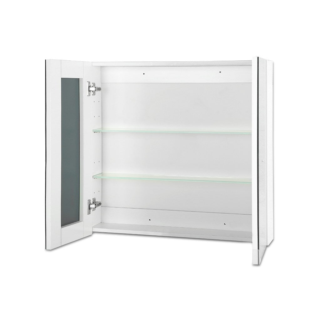Bathroom Vanity Mirror with Storage Cabinet - White - image3