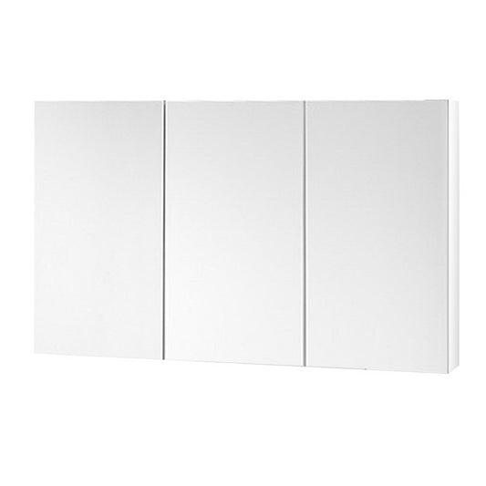 Bathroom Mirror Cabinet Vanity Medicine White Shaving Storage 1200x720mm - image1