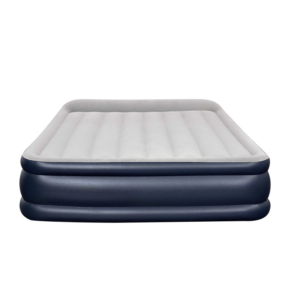 Queen Air Bed Inflatable Mattress Sleeping Mat Battery Built-in Pump - image3