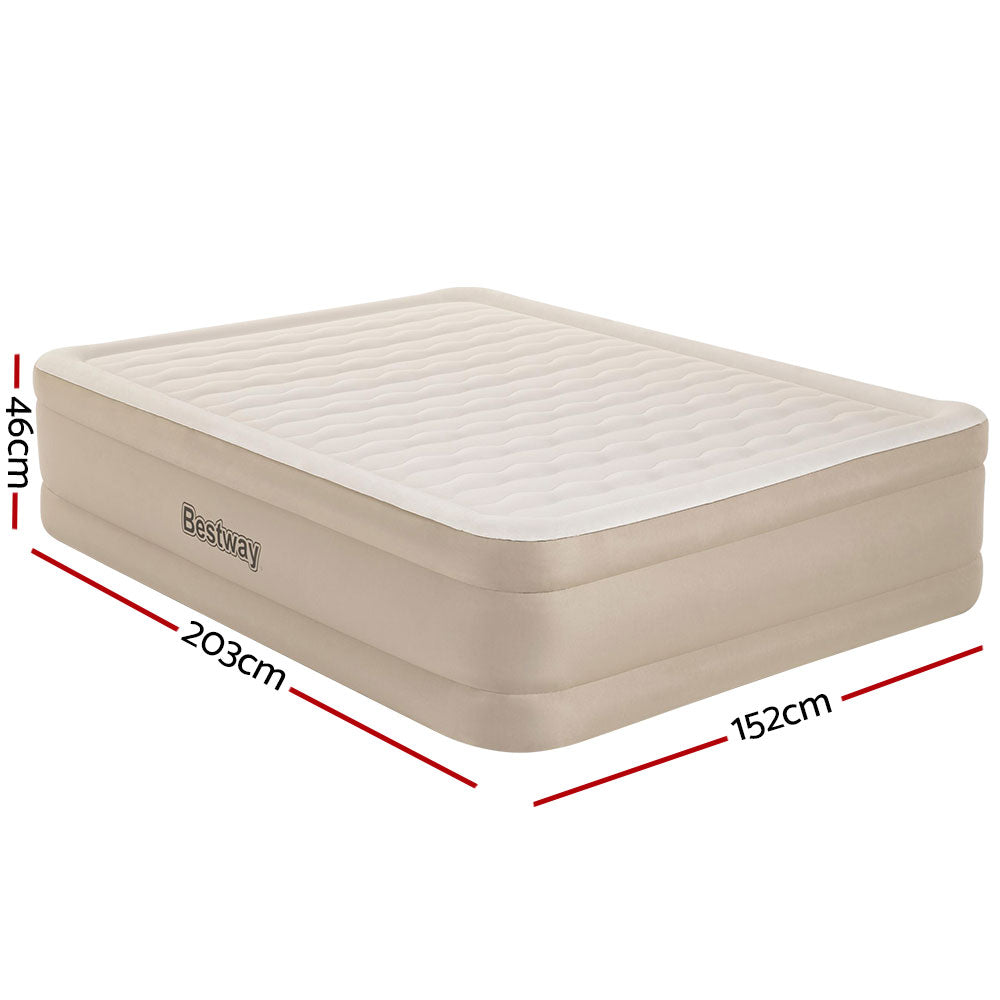 Air Bed Queen Size Mattress Camping Beds Inflatable Built-in Pump - image2