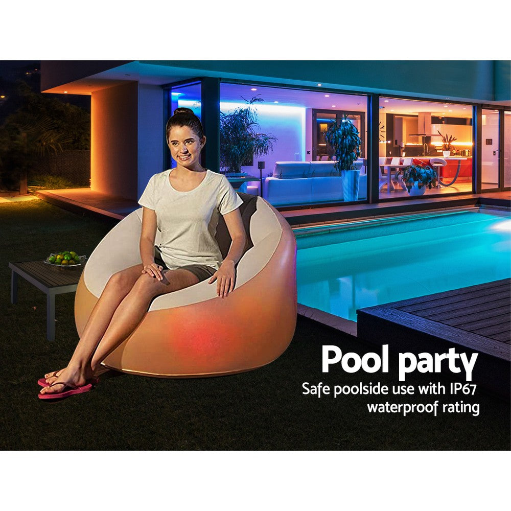 Inflatable Seat Sofa LED Light Chair Outdoor Lounge Cruiser - image5