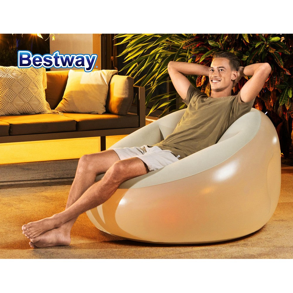 Inflatable Seat Sofa LED Light Chair Outdoor Lounge Cruiser - image6