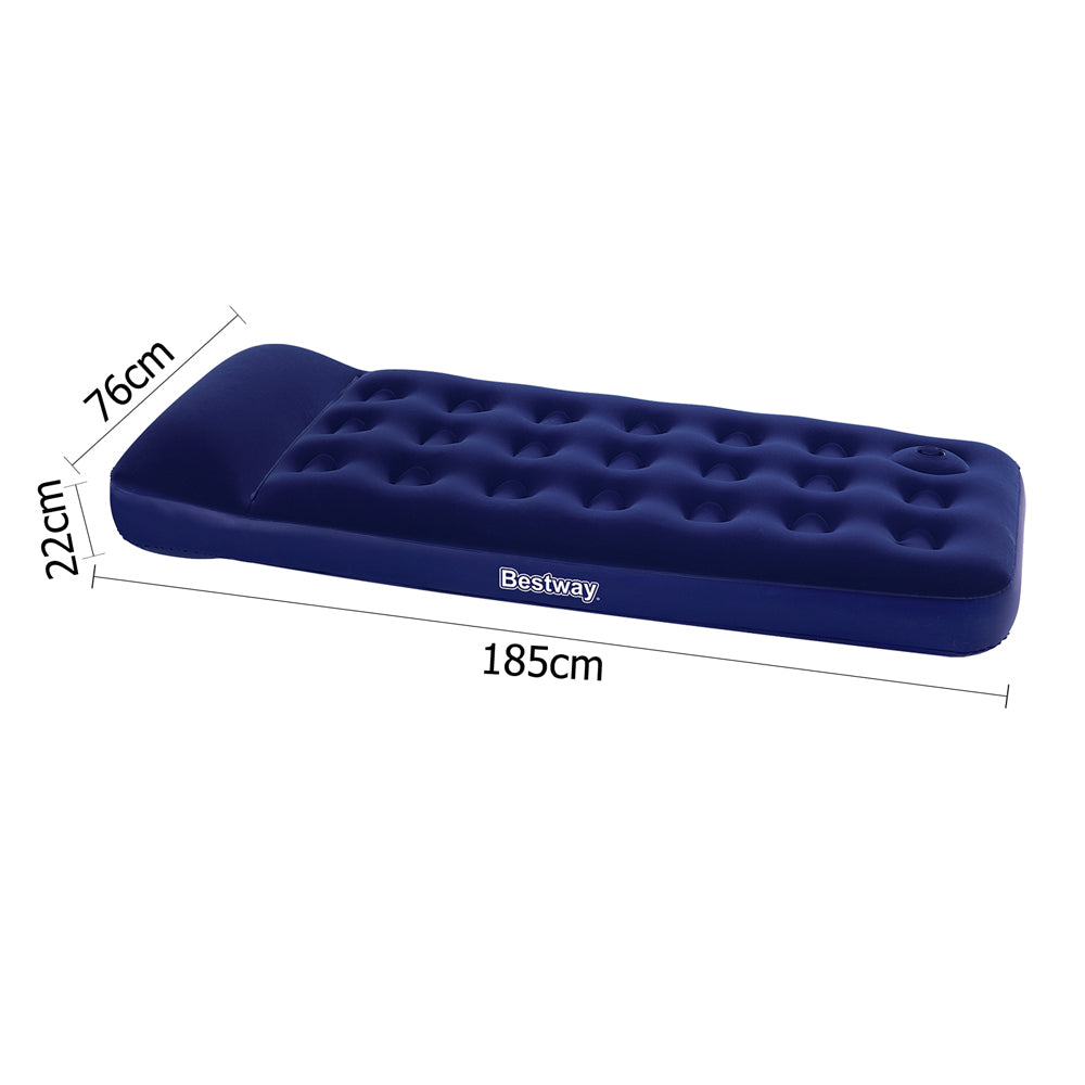 Single Size Inflatable Air Mattress - Navy - image2