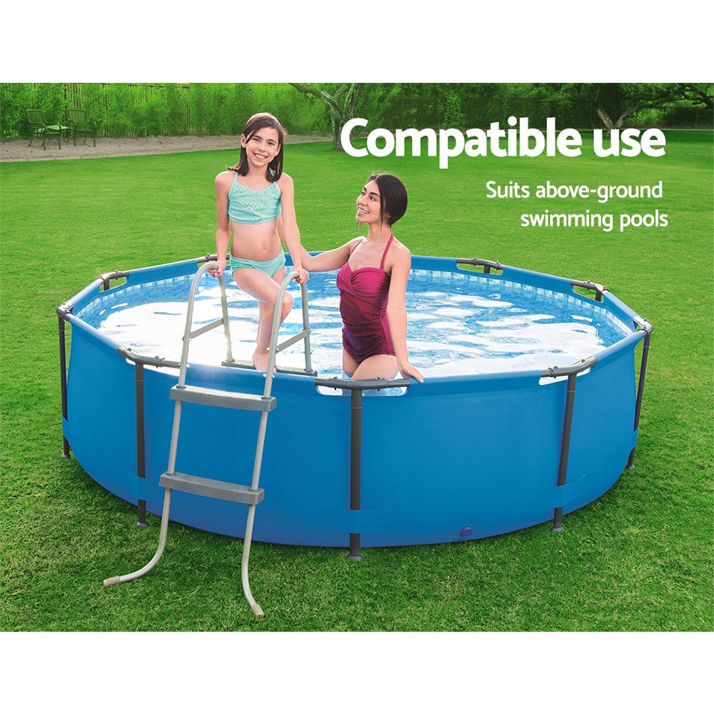 Ladder Above Ground Swimming Pools 84cm 32 inch Deep Removable Steps - image5