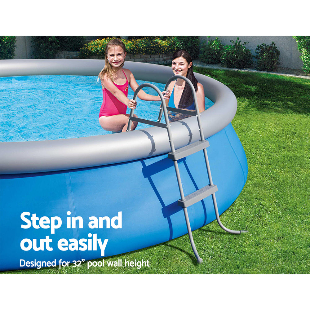 Ladder Above Ground Swimming Pools 84cm 32 inch Deep Removable Steps - image6