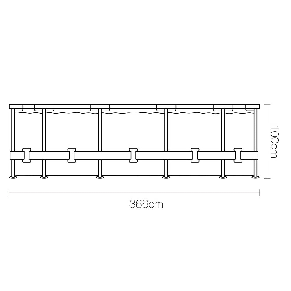 Swimming Pool Above Ground Filter Pump Steel Pro Frame Pools - image2