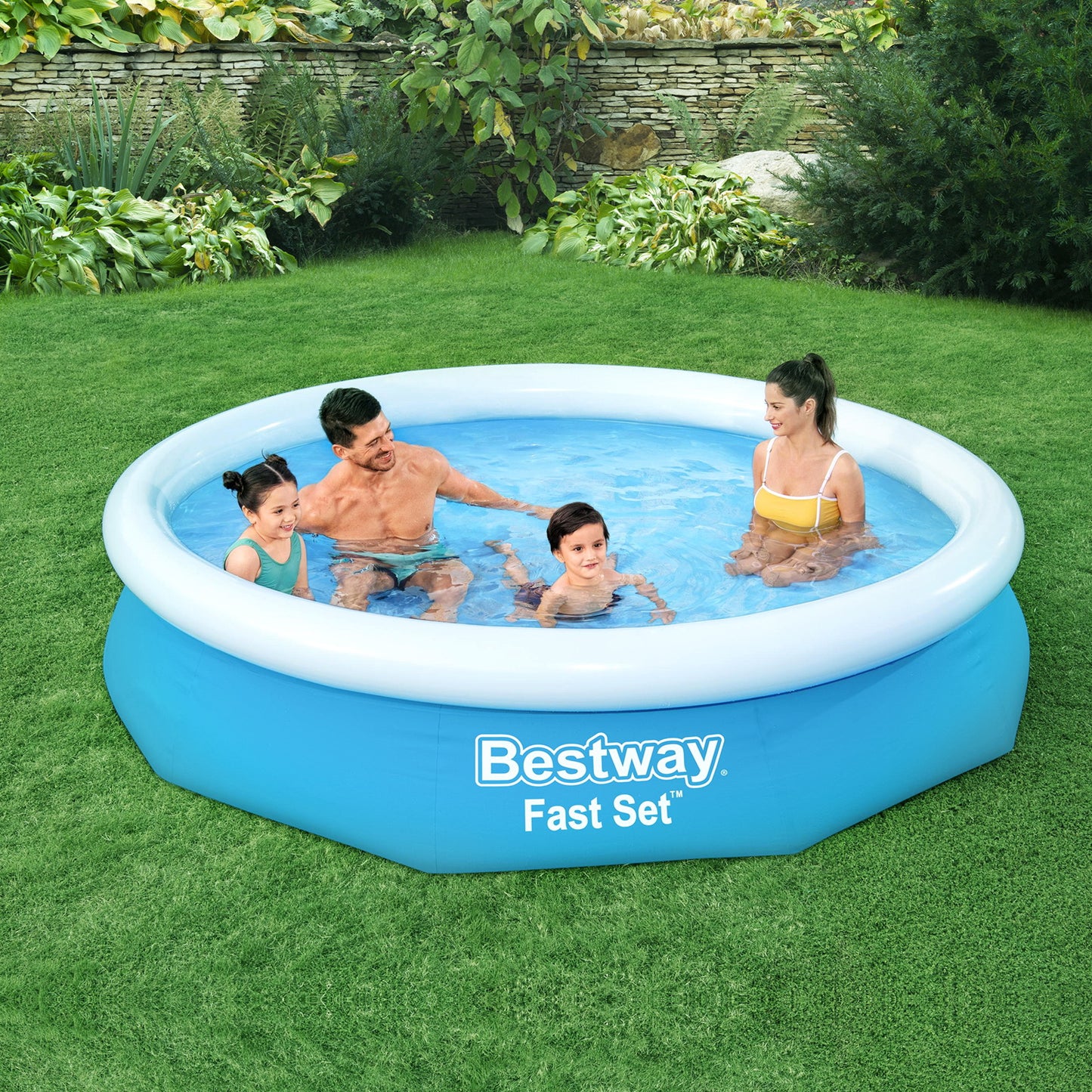 Mantle Sult modstand Bestway Swimming Pool Above Ground Kids Fast Set Pools with Filter Pum –  Home My Garden