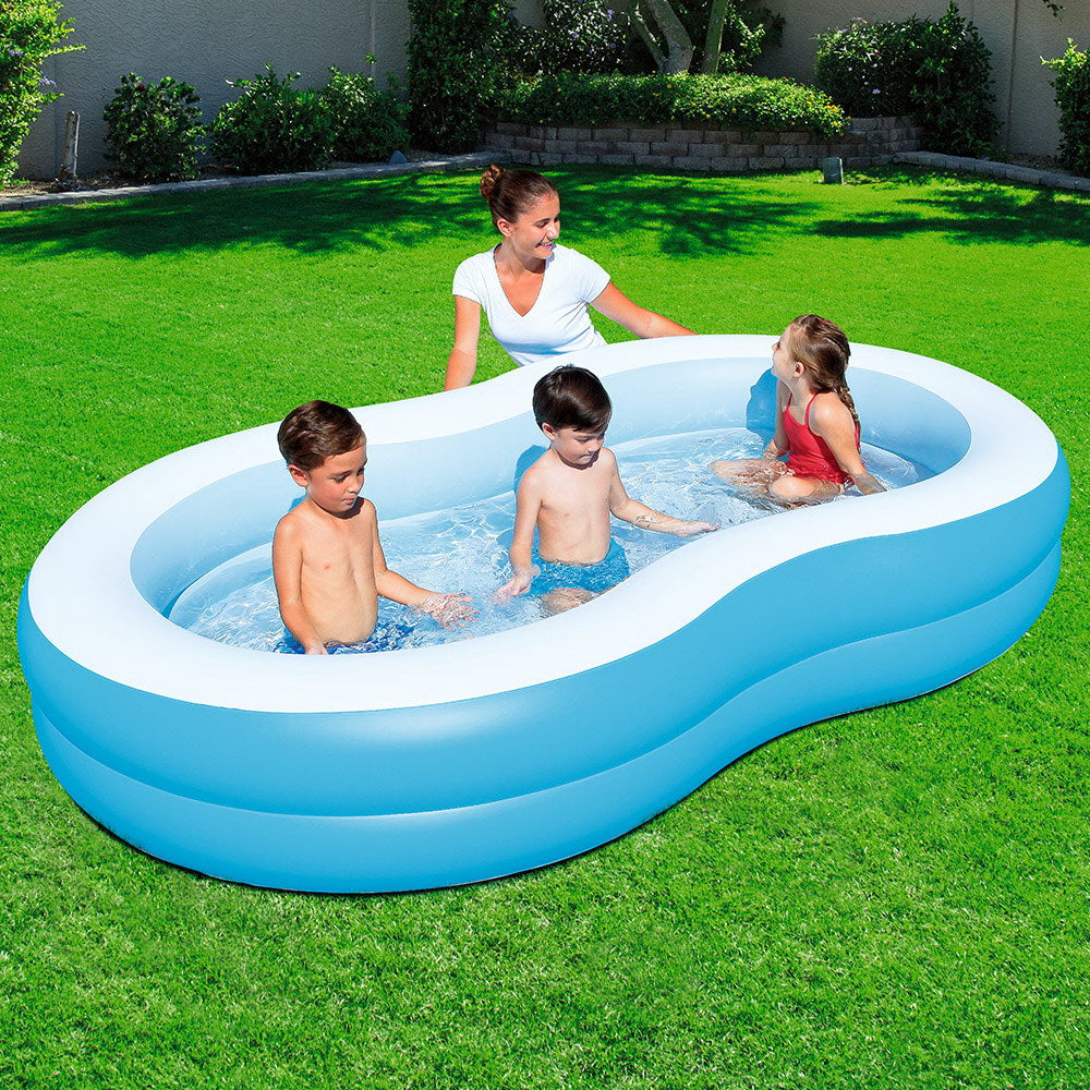 Inflatable Kids Pool Swimming Pool Family Pools 2.62m x 1.57m x 46cm - image7