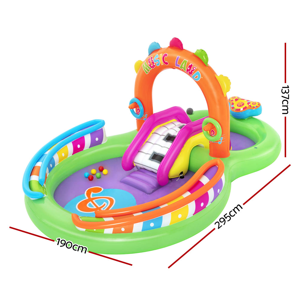 Inflatable Swimming Play Pool Kids Above Ground Kid Game Toy 3 People - image2