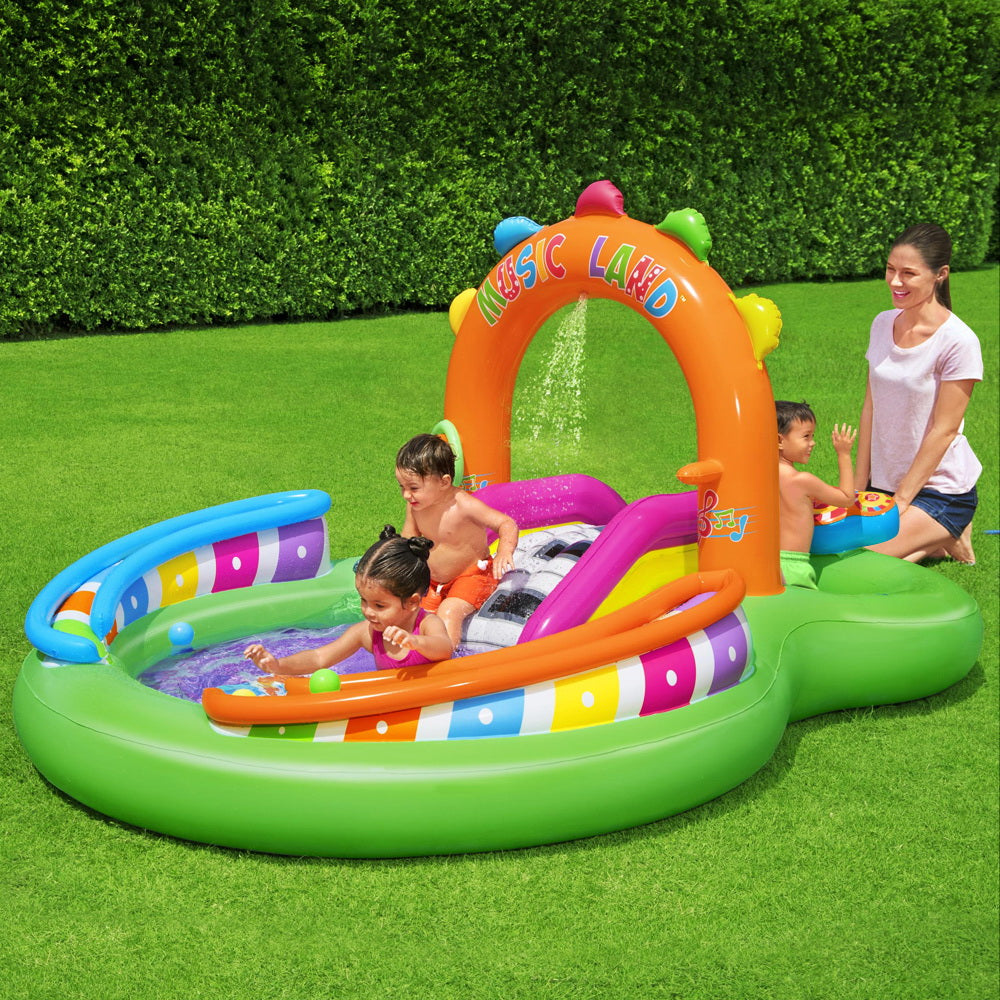 Inflatable Swimming Play Pool Kids Above Ground Kid Game Toy 3 People - image8