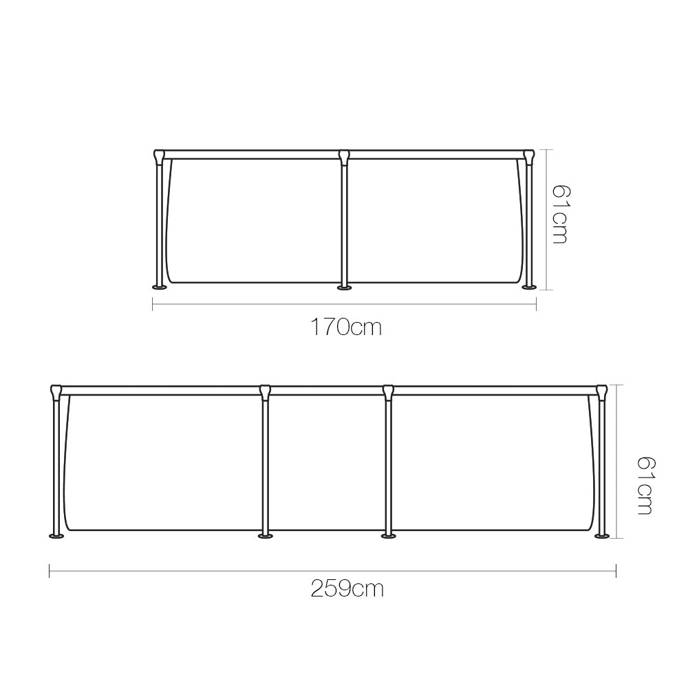 Bestway Rectangular Above Ground Swimming Pool - image2