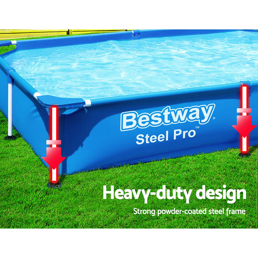 Bestway Swimming Pool Above Ground Frame Pools Outdoor Steel Pro 2.2 X 1.5M - image4