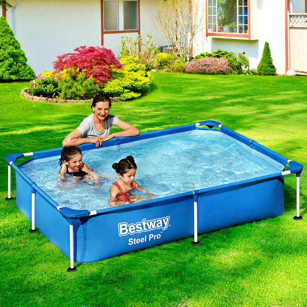 Bestway Swimming Pool Above Ground Frame Pools Outdoor Steel Pro 2.2 X 1.5M - image8