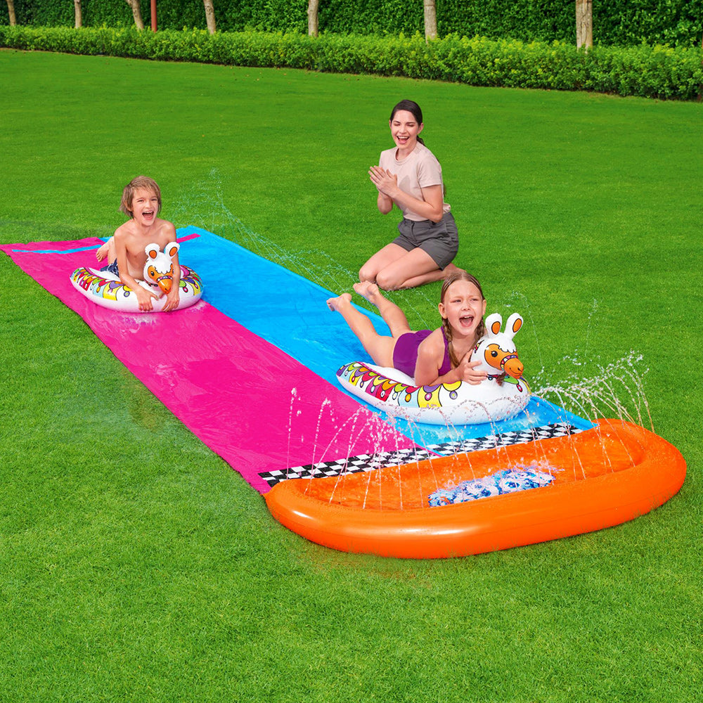 Inflatable Water Slip And Slide 4.88m Kids Rider Splash Toy Outdoor - image7