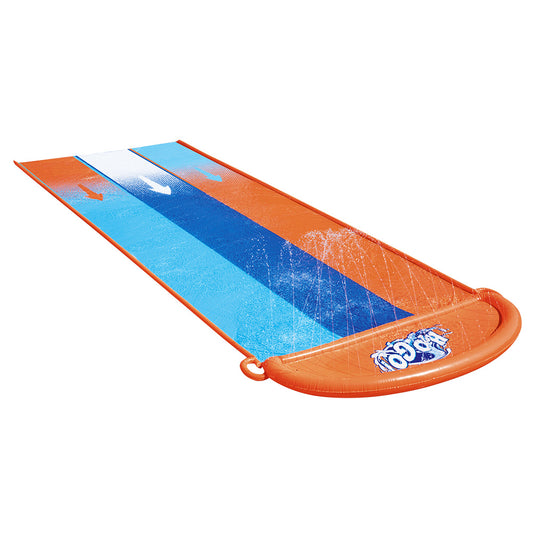 Water Slip And Slide Kids Inflatable Splash Toy Outdoor Triple 4.88M - image1