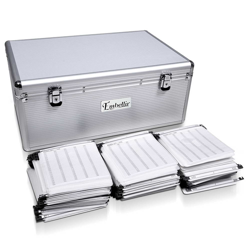 CD Case DVD Cases Storage Box 500 Discs Aluminium Case DVD Folders - image1