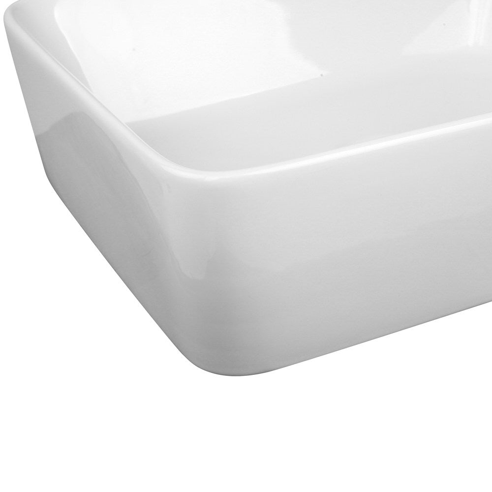 Ceramic Rectangle Sink Bowl - White - image3