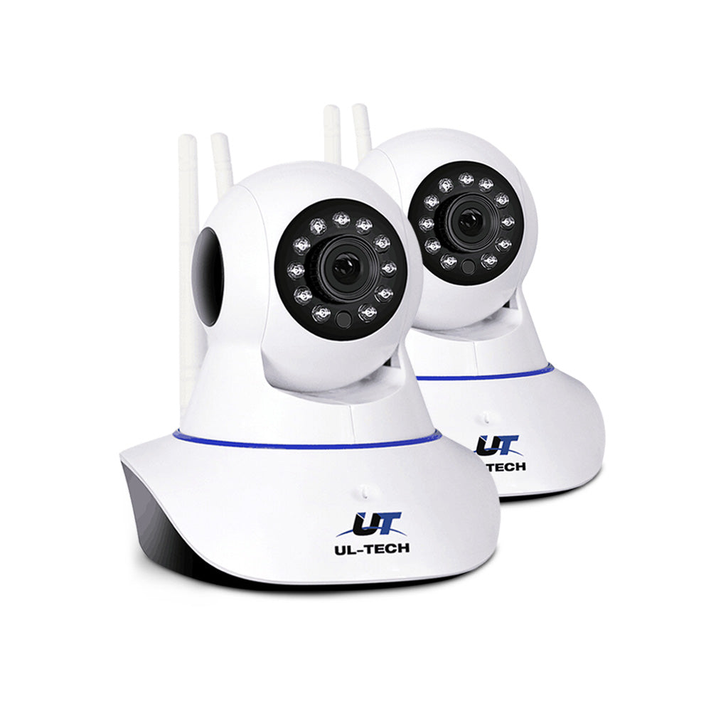 Set of 2 1080P IP Wireless Camera - White - image1