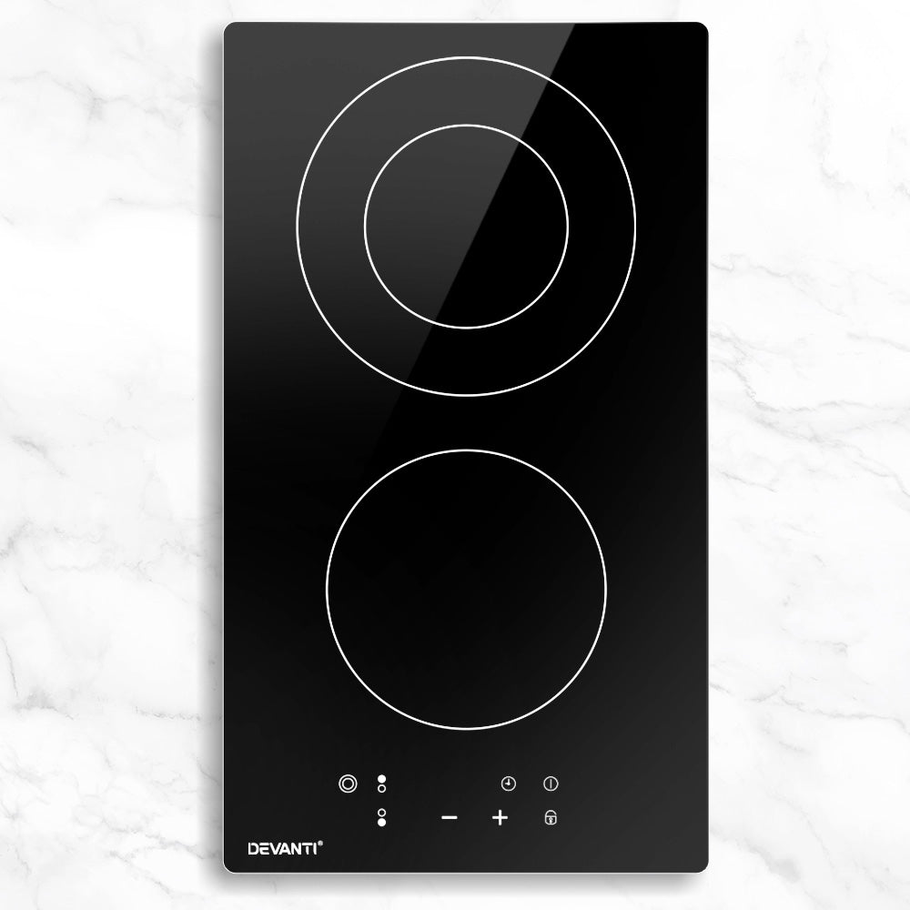 Electric Ceramic Cooktop 30cm Kitchen Cooker Cook Top Hob Touch Control 3-Zones - image7