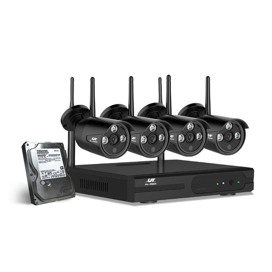 CCTV Wireless Security System 2TB 8CH NVR 1080P 4 Camera Sets - image1