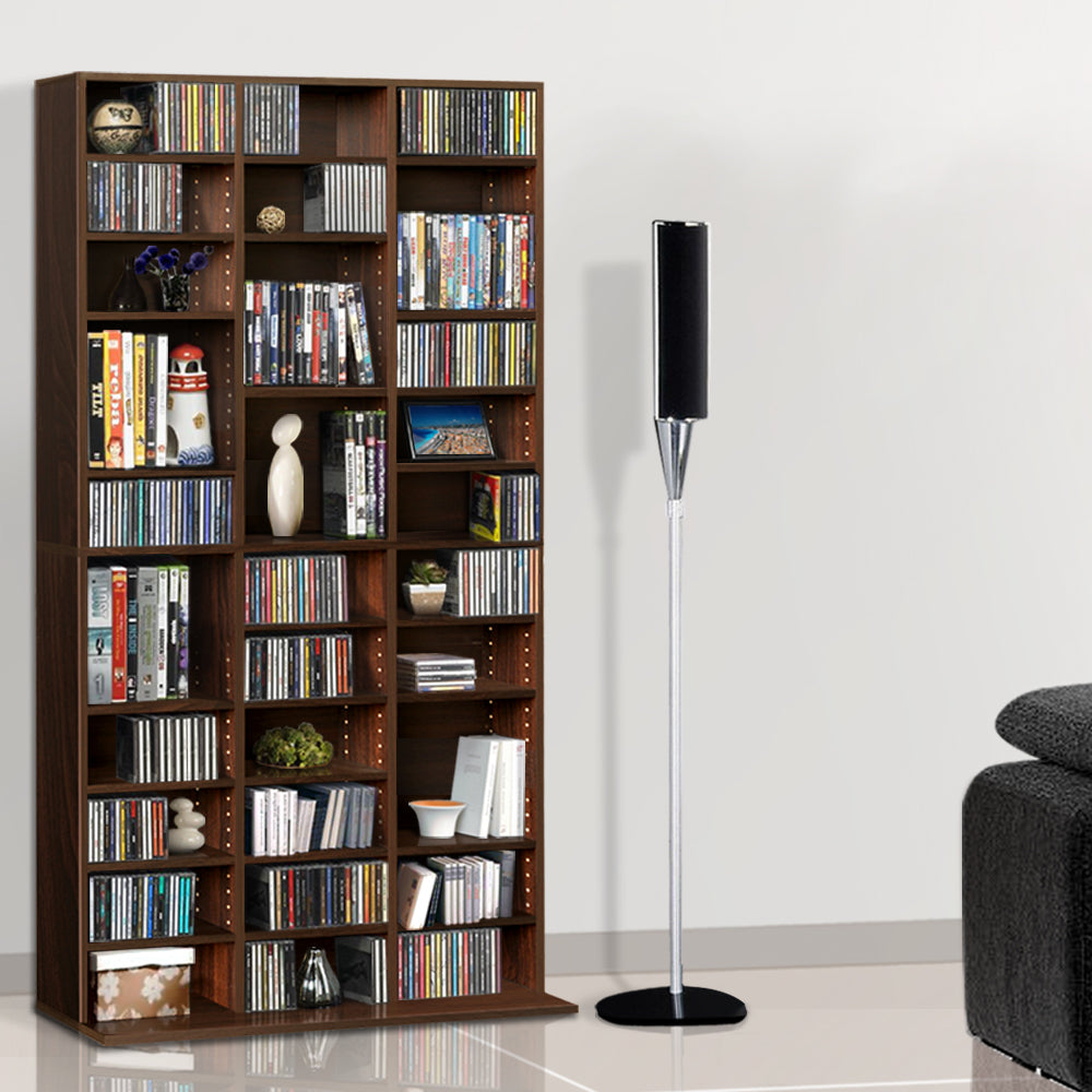 Adjustable Book Storage Shelf Rack Unit - Expresso - image7